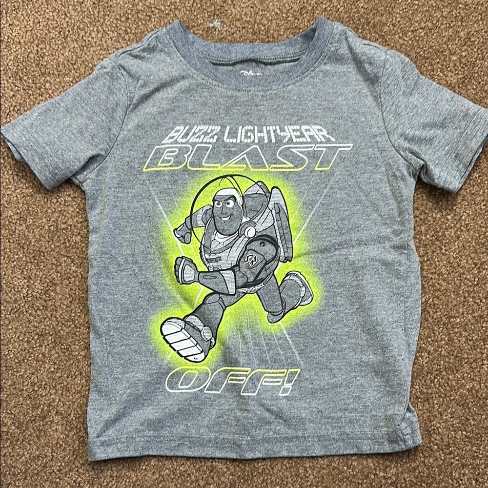 Buzz Lightyear Gray Kids T-Shirt